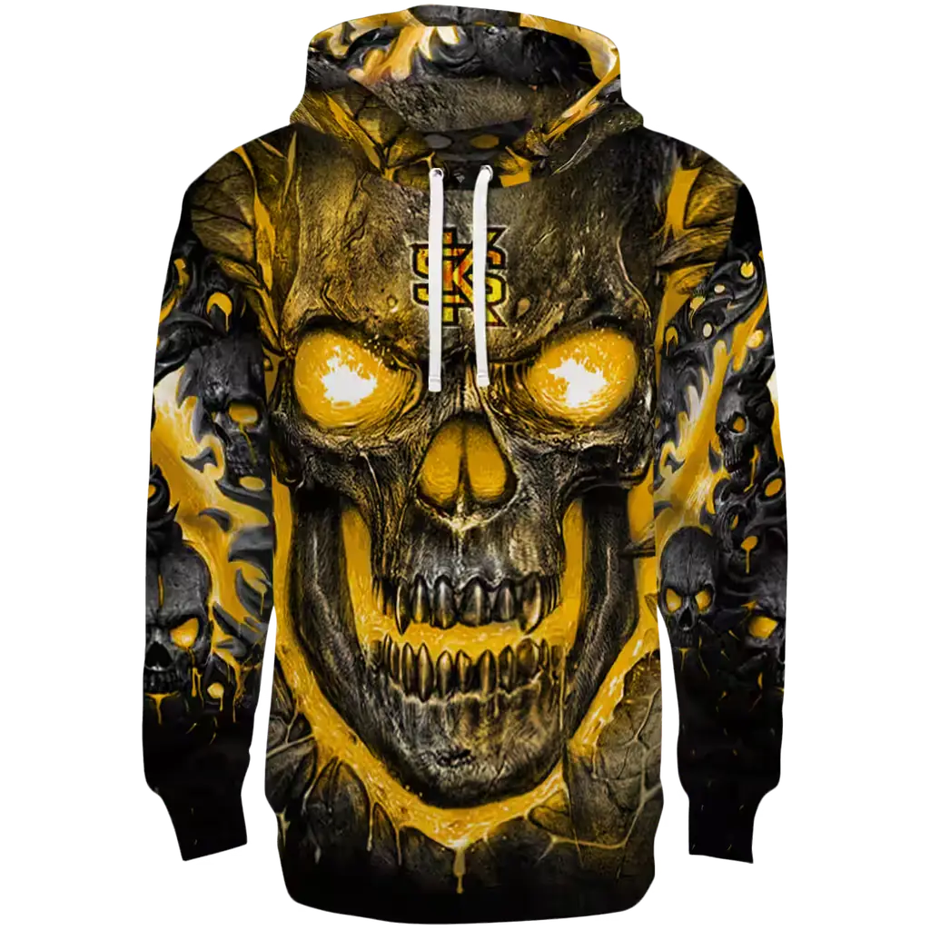 kennesaw state owls demonic skull gold black hoodie best selling kennesaw state owls demonic skull gold black hoodie best selling