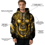 kennesaw state owls demonic skull gold black hoodie best selling