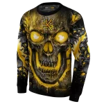 kennesaw state owls demonic skull gold black hoodie best selling