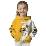 kennesaw state owls dynamic slash gold white hoodie best selling