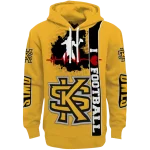 kennesaw state owls football heartbeat gold hoodie best selling