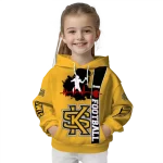 kennesaw state owls football heartbeat gold hoodie best selling