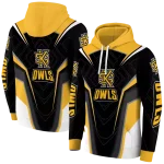 kennesaw state owls futuristic pattern gold black hoodie best selling