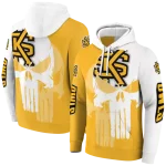 kennesaw state owls graphic punisher gold white hoodie best selling