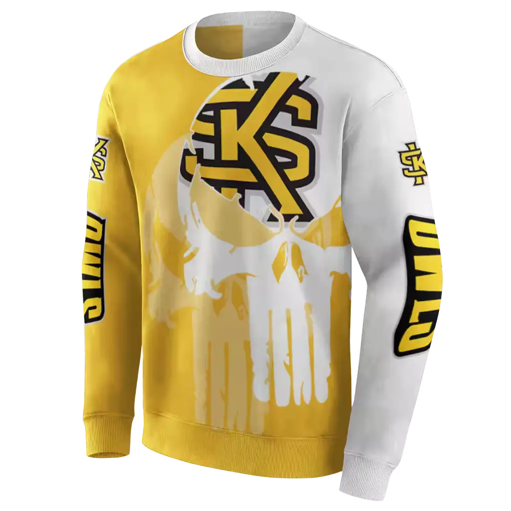 kennesaw state owls graphic punisher gold white hoodie new arrival kennesaw state owls graphic punisher gold white hoodie new arrival