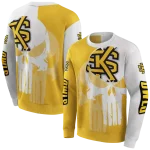 kennesaw state owls graphic punisher gold white hoodie best selling
