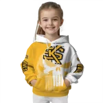 kennesaw state owls graphic punisher gold white hoodie best selling