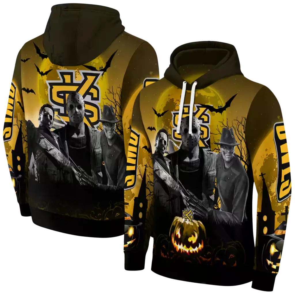 kennesaw state owls halloween vibes gold black hoodie fashion forward kennesaw state owls halloween vibes gold black hoodie fashion forward
