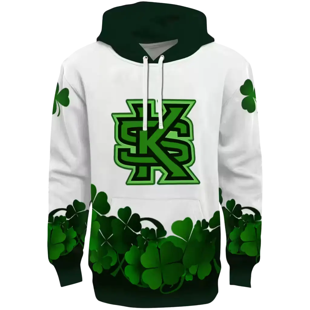 kennesaw state owls lucky motif white green hoodie best selling kennesaw state owls lucky motif white green hoodie best selling