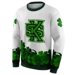 kennesaw state owls lucky motif white green hoodie best selling
