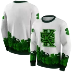 kennesaw state owls lucky motif white green hoodie best selling