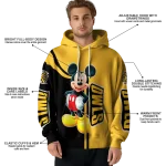 kennesaw state owls mickey mouse gold black hoodie best selling