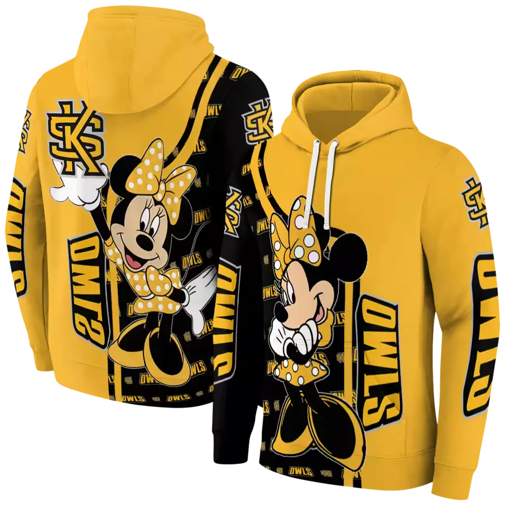 kennesaw state owls minnie mouse gold hoodie fashion forward kennesaw state owls minnie mouse gold hoodie fashion forward