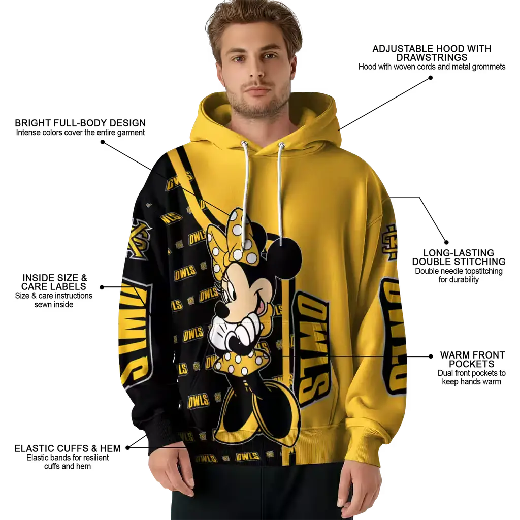 kennesaw state owls minnie mouse gold hoodie latest model kennesaw state owls minnie mouse gold hoodie latest model