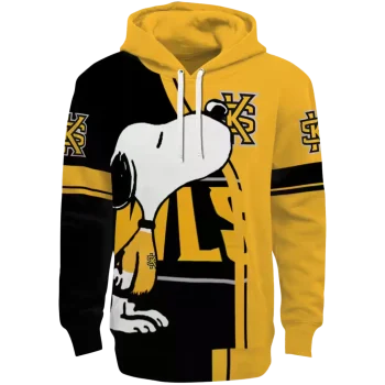 kennesaw state owls playful snoopy gold hoodie best selling