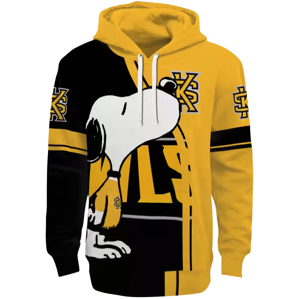 kennesaw state owls playful snoopy gold hoodie best selling kennesaw state owls playful snoopy gold hoodie best selling