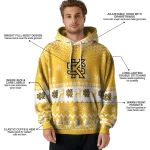 kennesaw state owls reindeer motif gold hoodie best selling