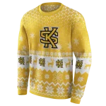 kennesaw state owls reindeer motif gold hoodie best selling