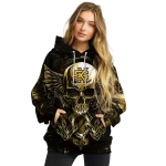 kennesaw state owls skull artwork gold black hoodie best selling