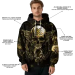 kennesaw state owls skull artwork gold black hoodie best selling