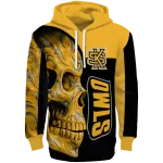 kennesaw state owls skull motif gold black hoodie best selling
