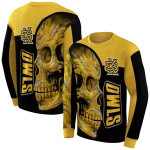 kennesaw state owls skull motif gold black hoodie best selling