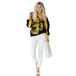 kennesaw state owls skull motif gold black hoodie best selling