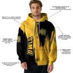 kennesaw state owls splatter effect gold hoodie best selling