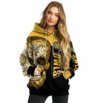 kennesaw state owls sugar skull gold black hoodie best selling