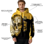 kennesaw state owls sugar skull gold black hoodie best selling
