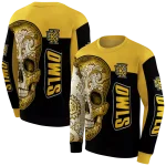 kennesaw state owls sugar skull gold black hoodie best selling