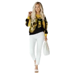 kennesaw state owls sugar skull gold black hoodie best selling