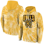 kennesaw state owls tie dye pattern gold hoodie best selling
