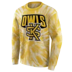 kennesaw state owls tie dye pattern gold hoodie best selling