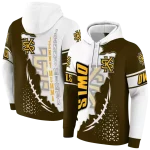 kennesaw state owls triangular pattern gold white hoodie best selling