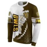 kennesaw state owls triangular pattern gold white hoodie best selling