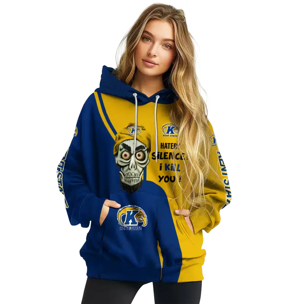 kent state golden flashes achmed skull navy blue hoodie high quality kent state golden flashes achmed skull navy blue hoodie high quality