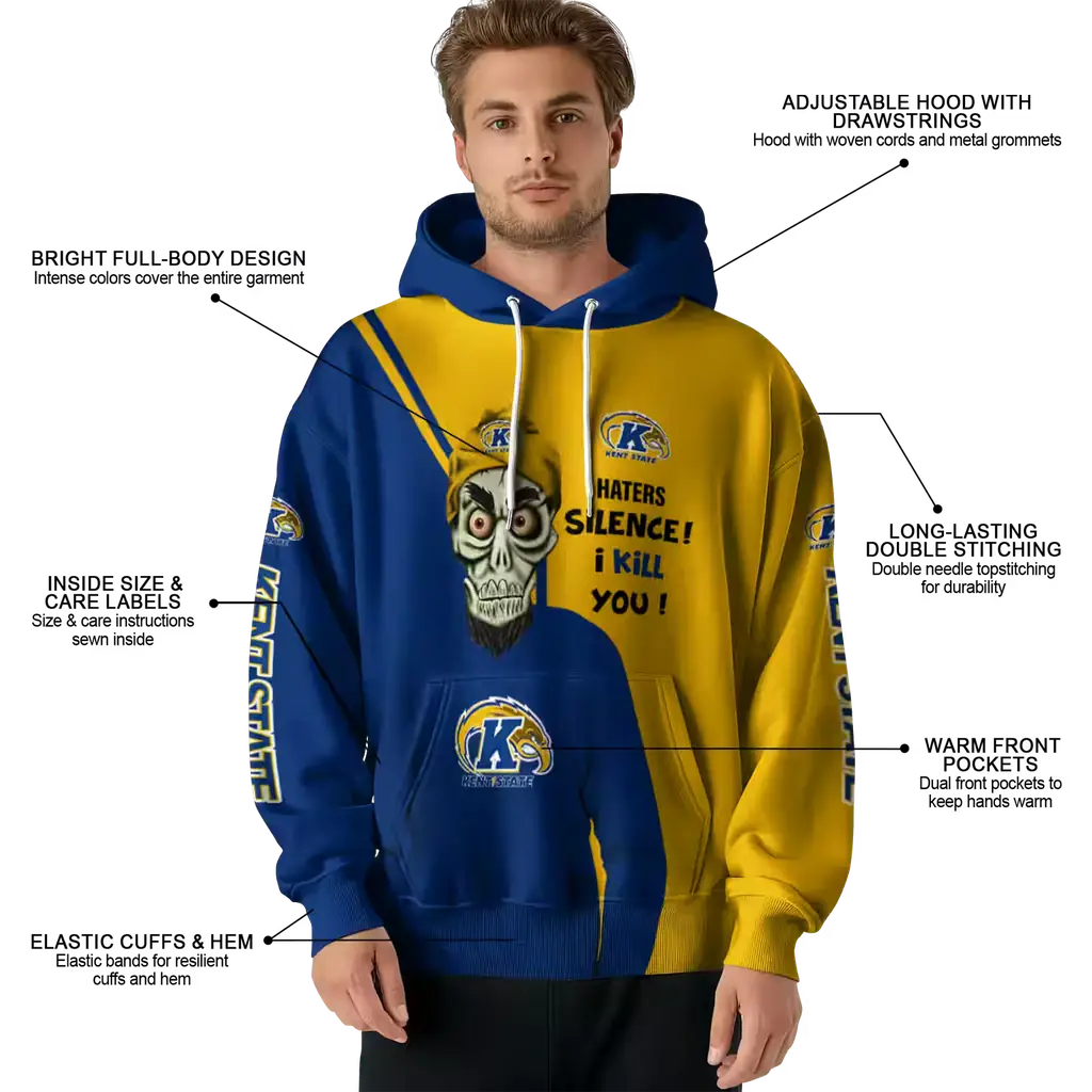 kent state golden flashes achmed skull navy blue hoodie latest model kent state golden flashes achmed skull navy blue hoodie latest model