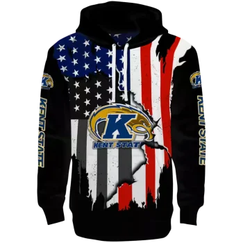 kent state golden flashes american pride black hoodie best selling