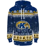 kent state golden flashes christmas trees navy blue hoodie best selling