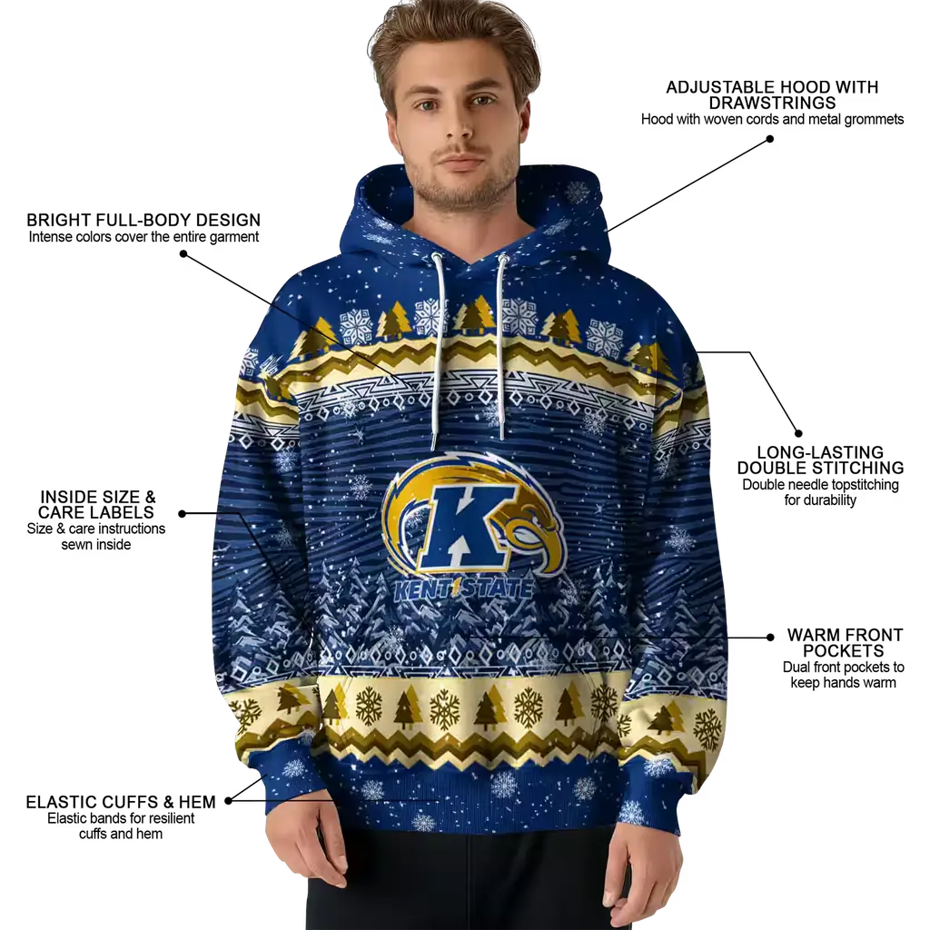 kent state golden flashes christmas trees navy blue hoodie latest model kent state golden flashes christmas trees navy blue hoodie latest model