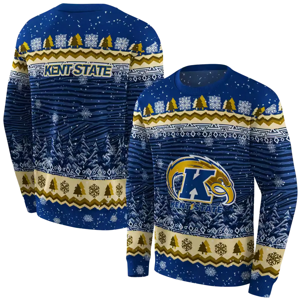 kent state golden flashes christmas trees navy blue hoodie premium grade kent state golden flashes christmas trees navy blue hoodie premium grade