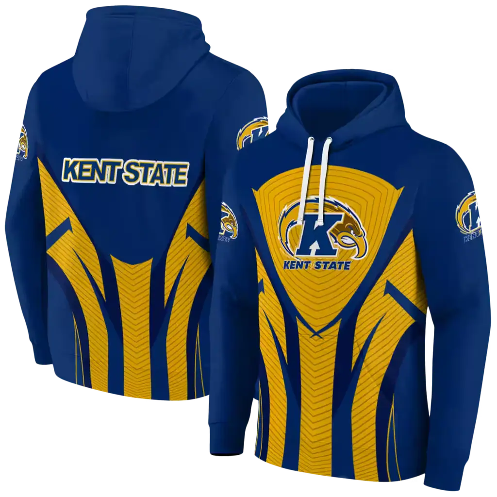 kent state golden flashes concentric lines navy blue black hoodie fashion forward kent state golden flashes concentric lines navy blue black hoodie fashion forward