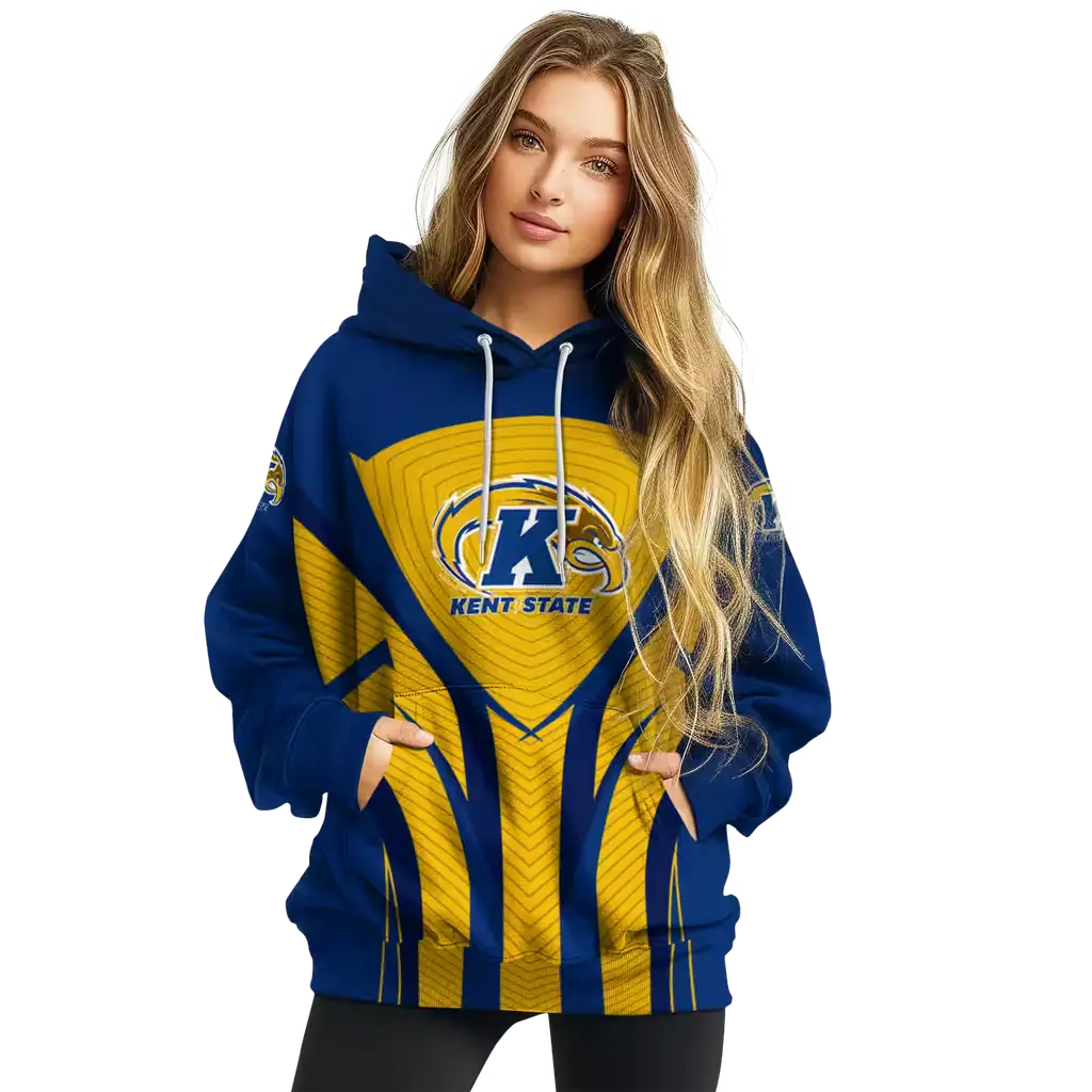 kent state golden flashes concentric lines navy blue black hoodie high quality kent state golden flashes concentric lines navy blue black hoodie high quality