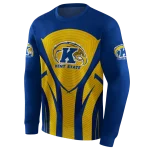 kent state golden flashes concentric lines navy blue black hoodie best selling
