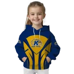 kent state golden flashes concentric lines navy blue black hoodie best selling