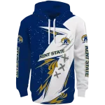 kent state golden flashes dynamic slash navy blue white hoodie best selling