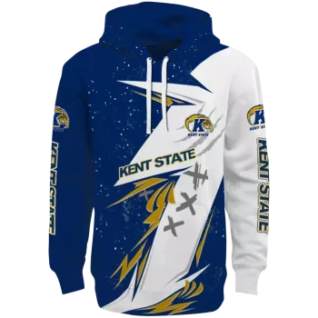 kent state golden flashes dynamic slash navy blue white hoodie best selling