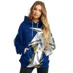 kent state golden flashes dynamic slash navy blue white hoodie best selling
