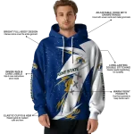 kent state golden flashes dynamic slash navy blue white hoodie best selling